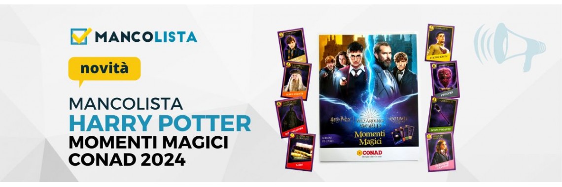 Ordina Figurine Mancanti Harry Potter Conad 2024 Momenti Magici