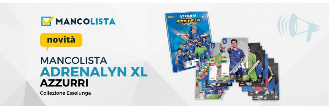 Ordinare Card Mancanti Esselunga Adrenalyn azzurri panini 2024